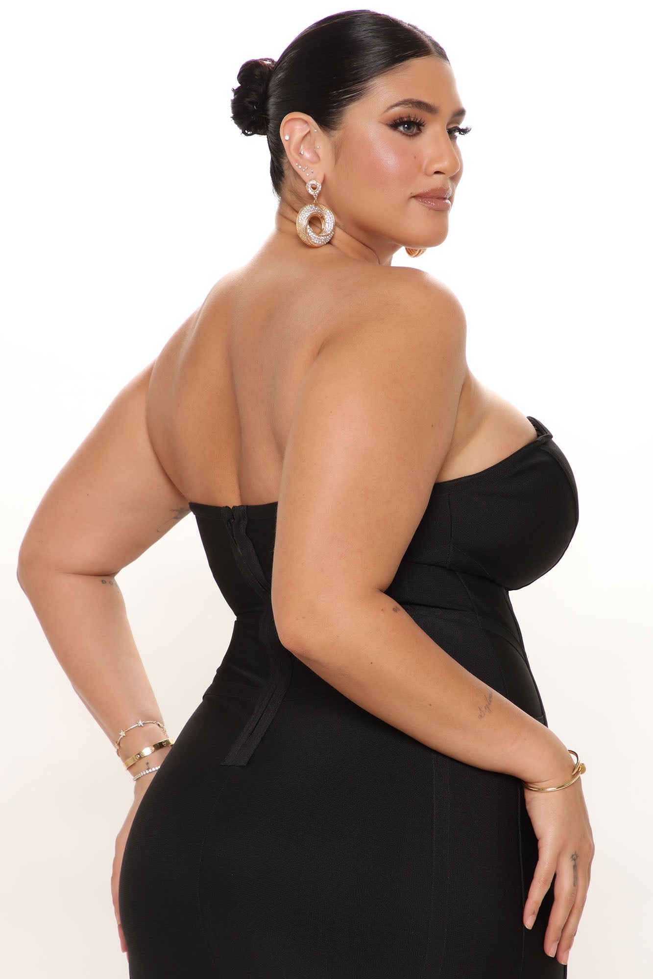 Robe Maxi Bandage de Vie Nocturne - Noir