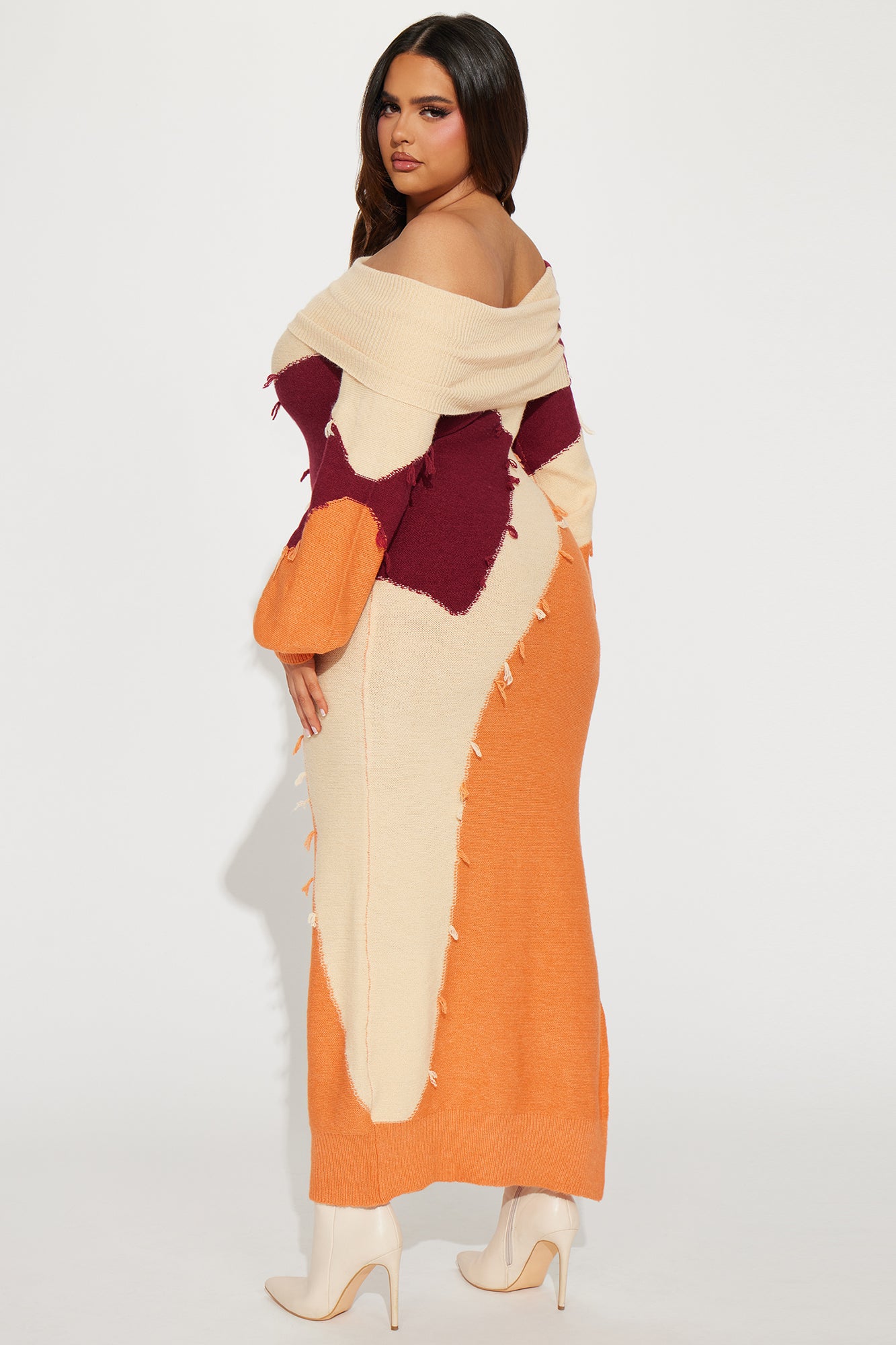 Robe Maxi Pull Ivy - Orange/combo