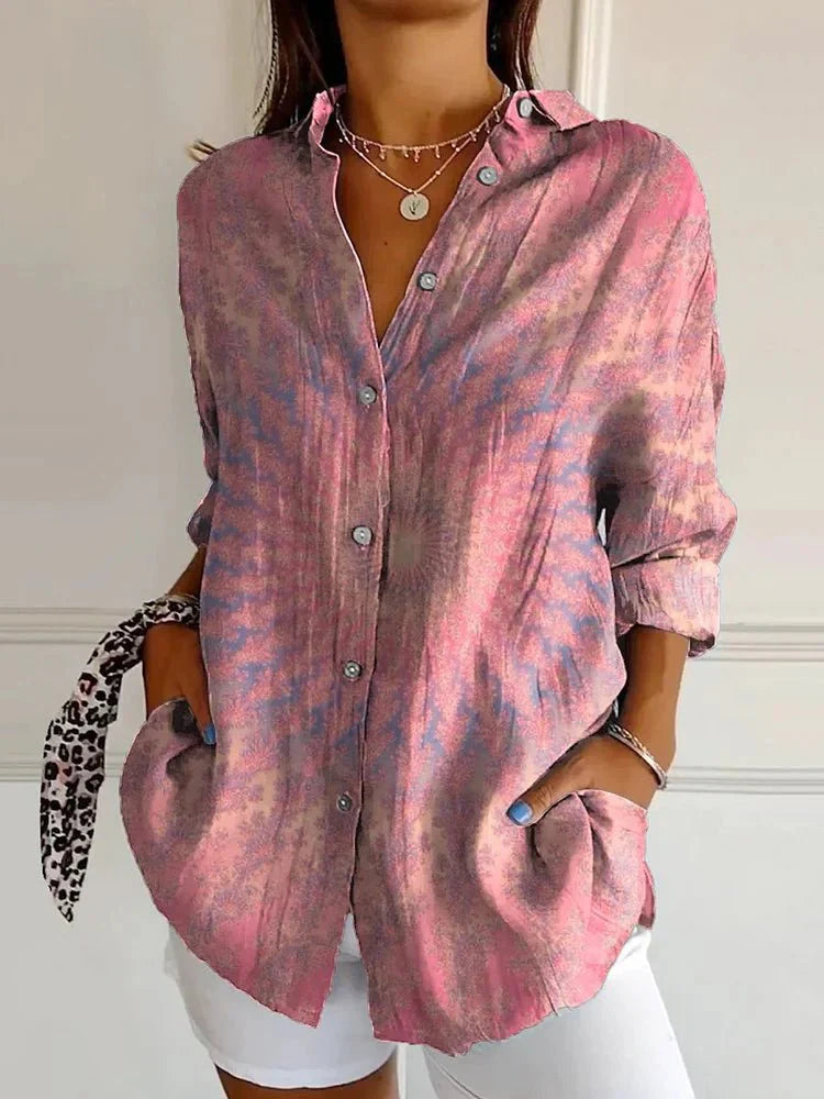 Kay | Vibrant Retro Blouse