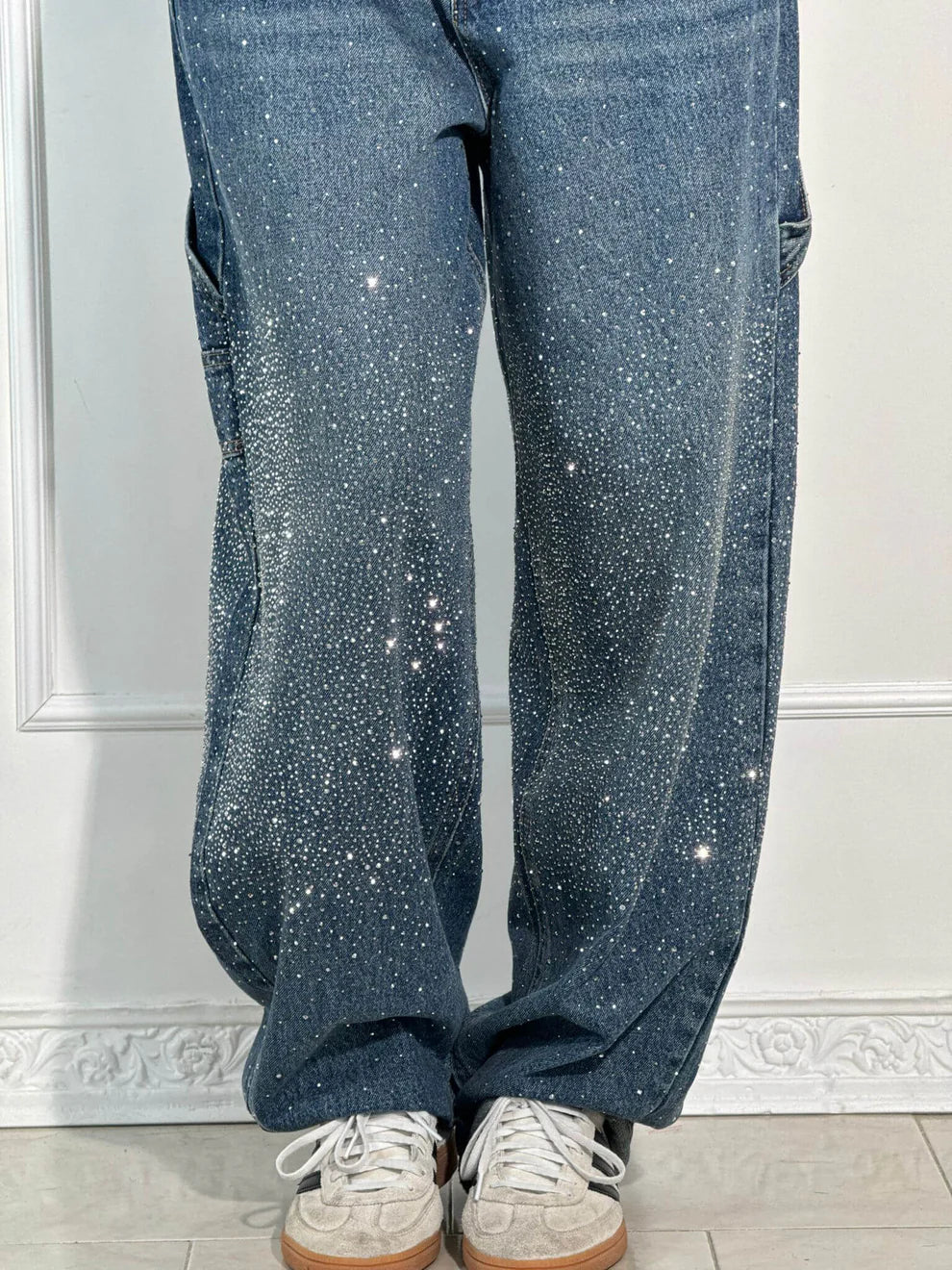 Ivanna – Pantalon balloon en denim élégant