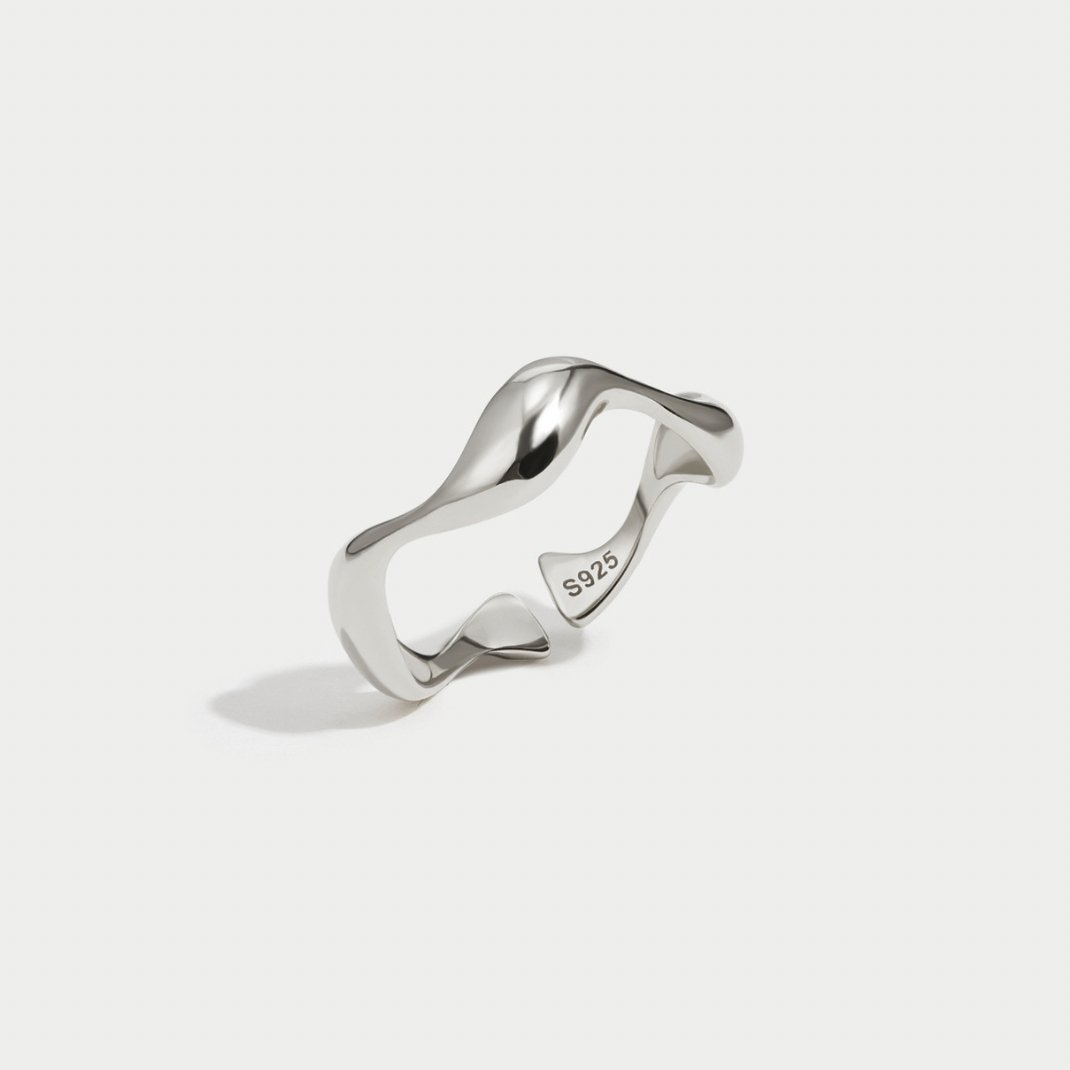 Vagues - Bague Minimaliste