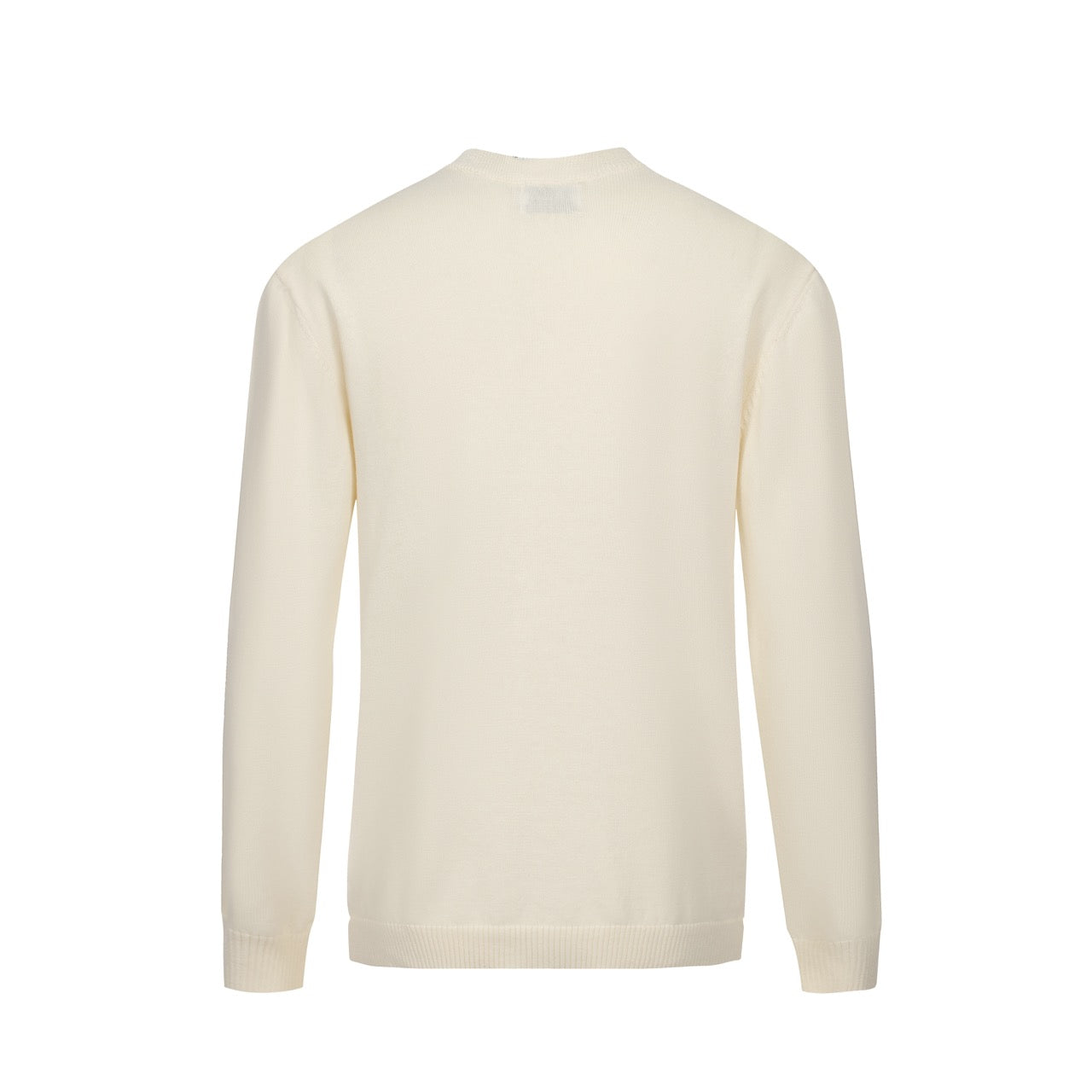 Pull en tricot à rayures Mod des années 60 pour homme – Crème à manches longues rétro