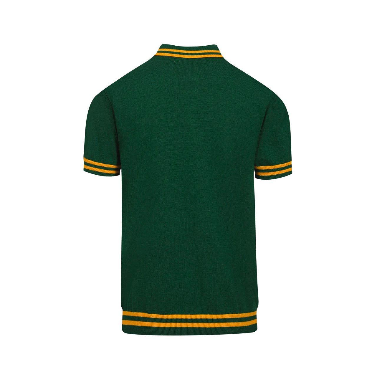 Polo vintage en jacquard vert pour homme
