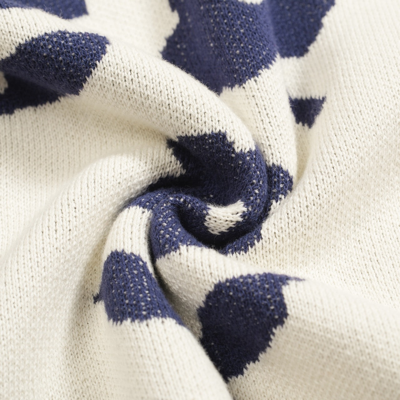 Cardigan décontracté en jacquard floral vintage blanc pour hommes