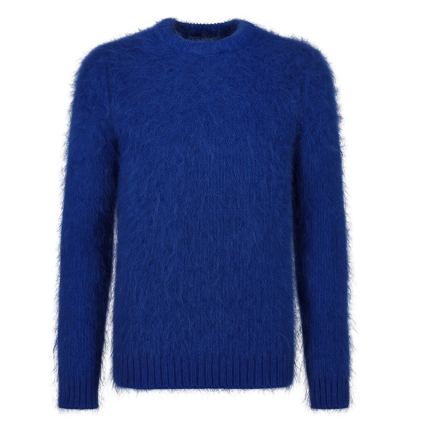 Pull en tricot vintage pour hommes bleu