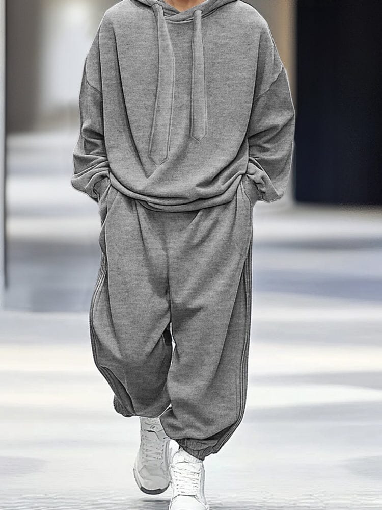 Ensemble de Pantalons à Capuche Ample et Élégant
