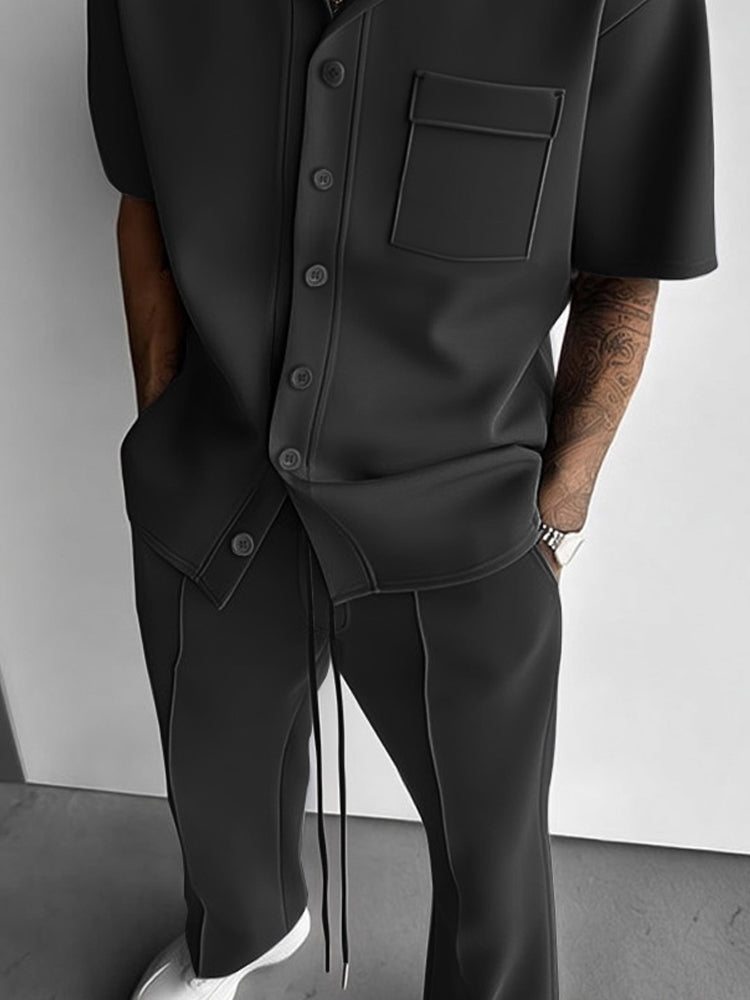 Ensemble de Chemise à Capuche Style Urbain