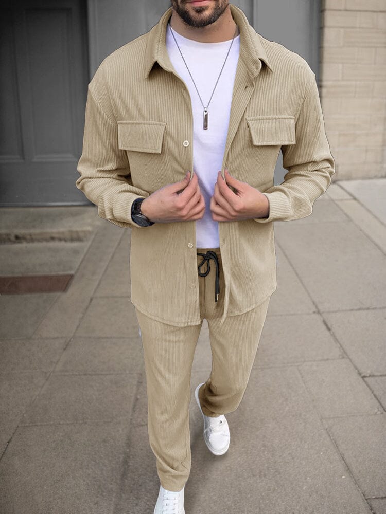 Ensemble en velours côtelé essentiel 2 pièces