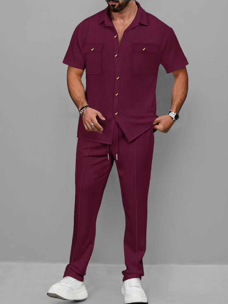 Ensemble Décontracté Waffle Chic Urbain