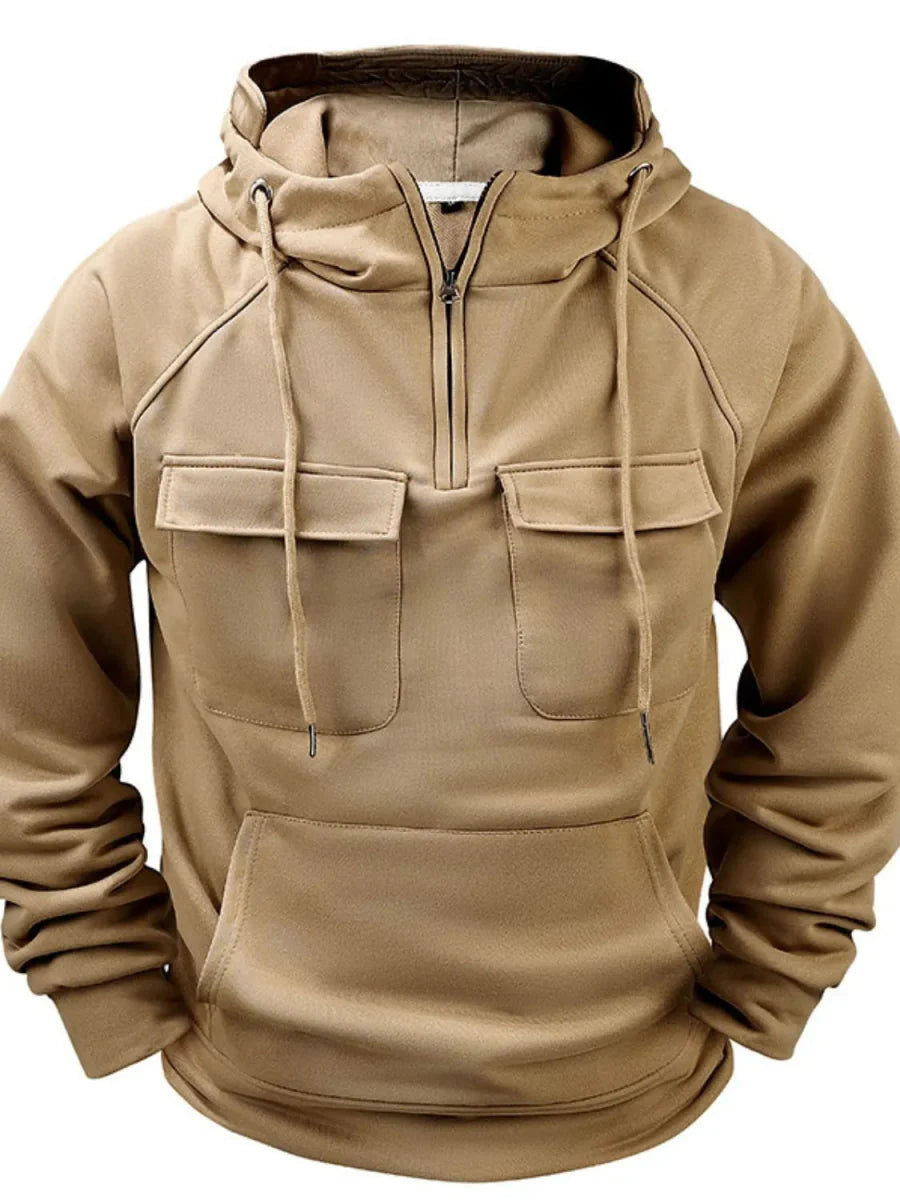 Haut basique à manches longues avec poches – confort quotidien