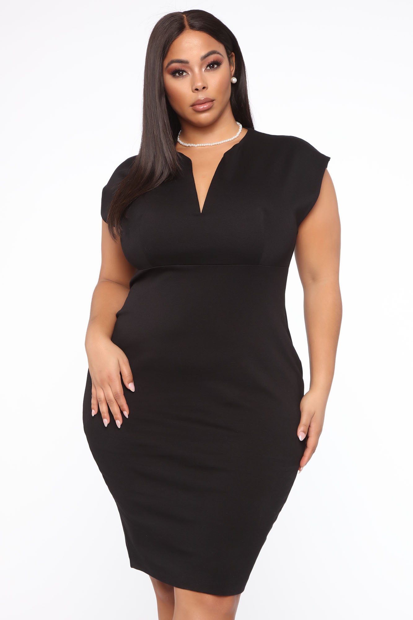Robe Midi Sculptante CEO - Noir