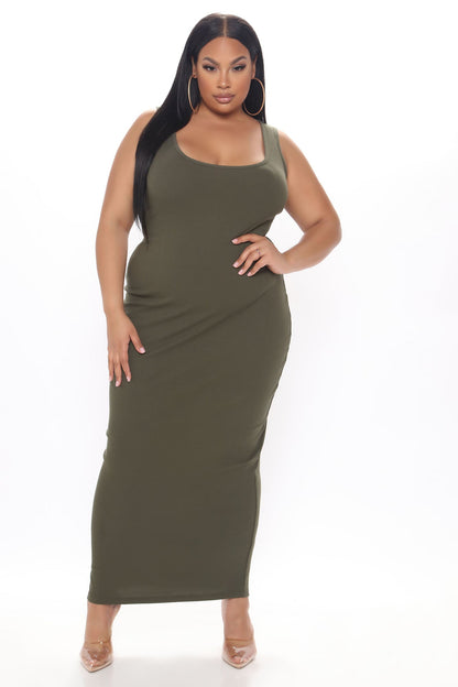 Robe Maxi Mulberry Street - Olive