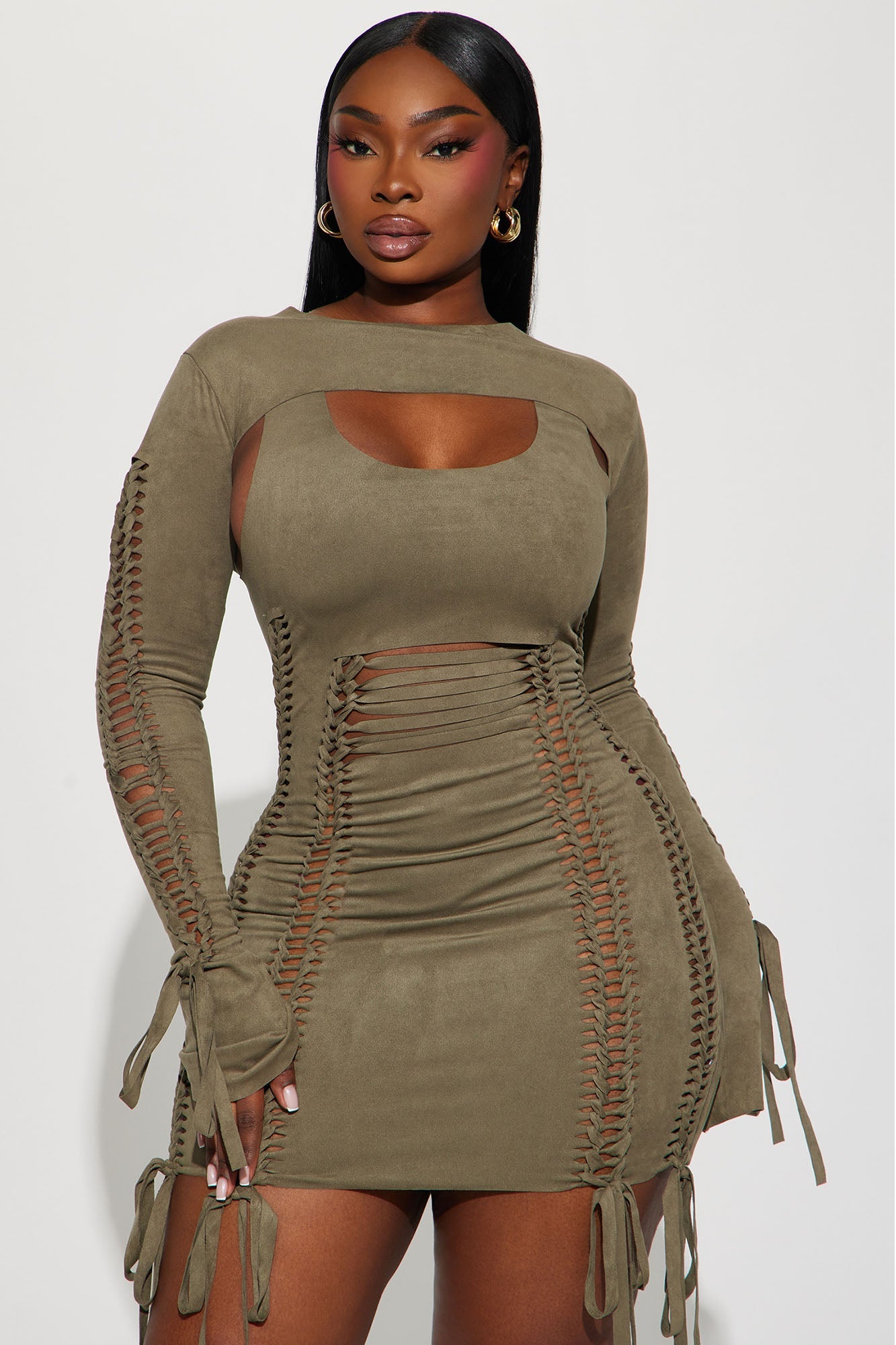 Ensemble Robe Mini Yovanna - Olive