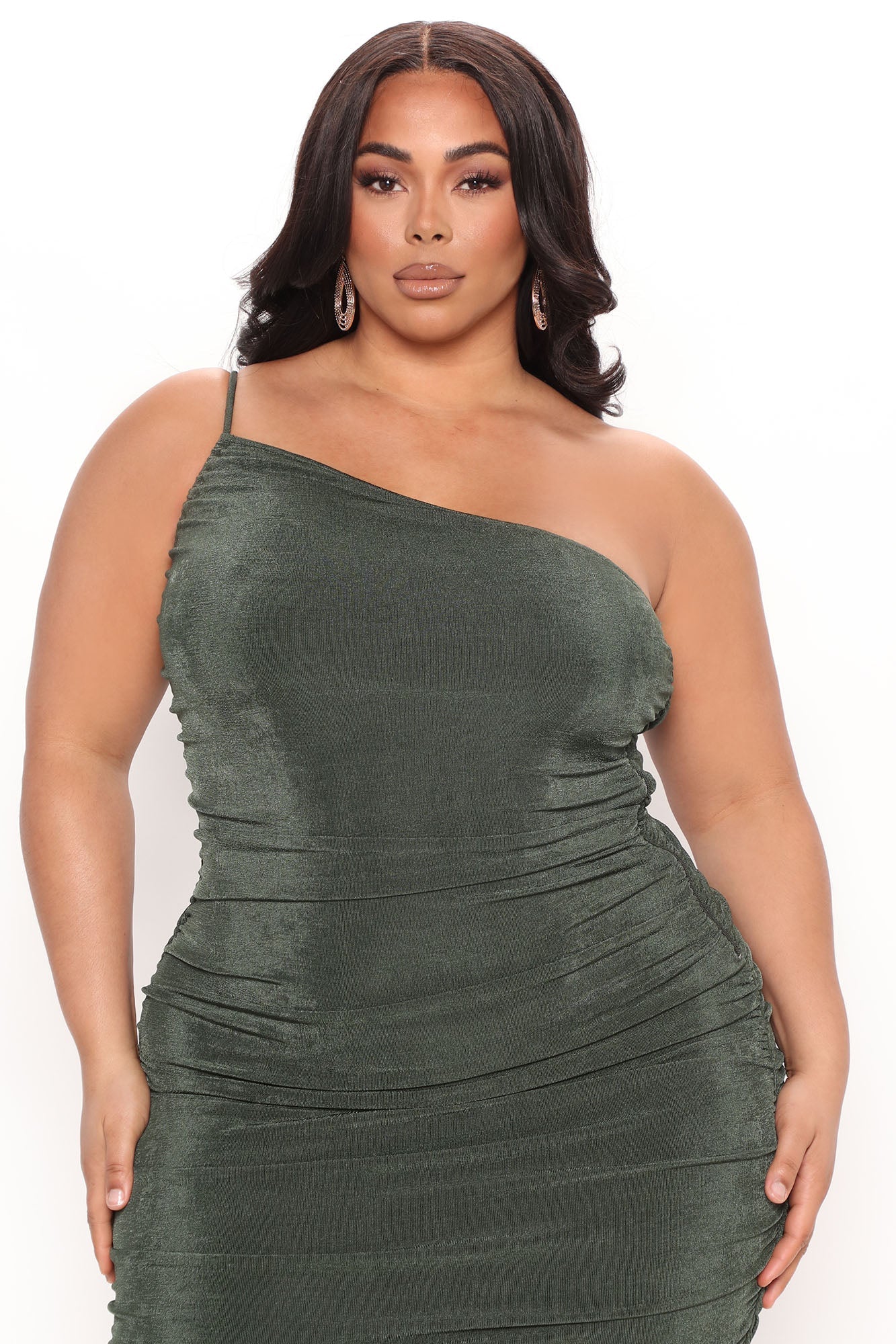 Robe Midi Slinky - Hunter