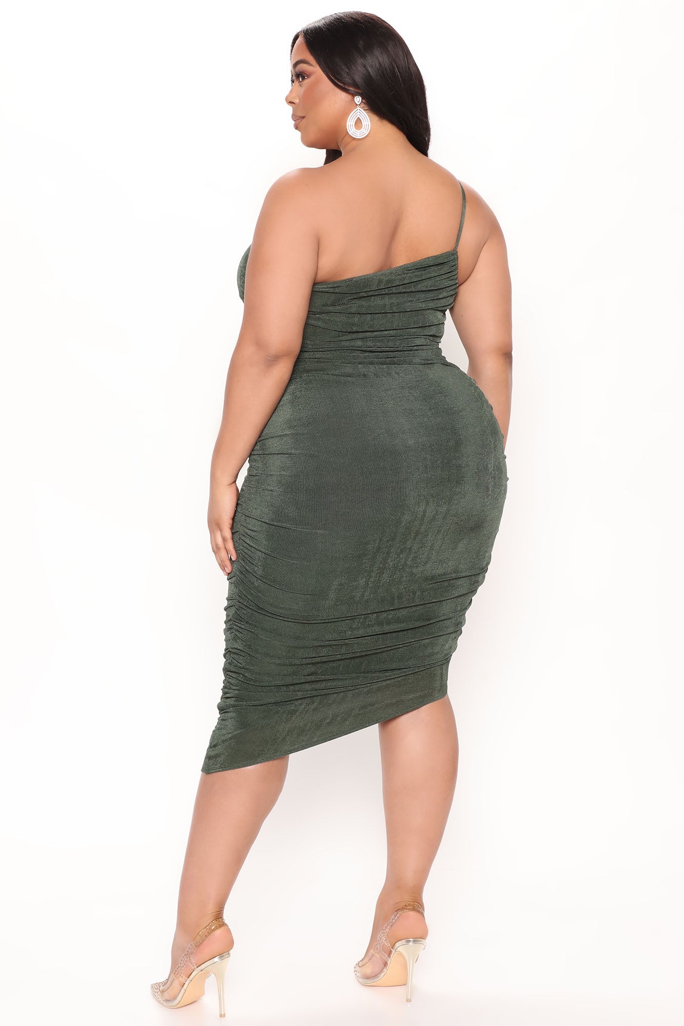 Robe Midi Slinky - Hunter