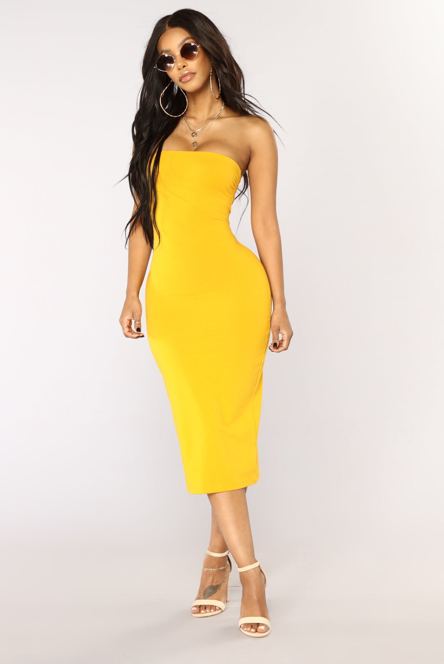 Robe Tube Rhianna - Moutarde