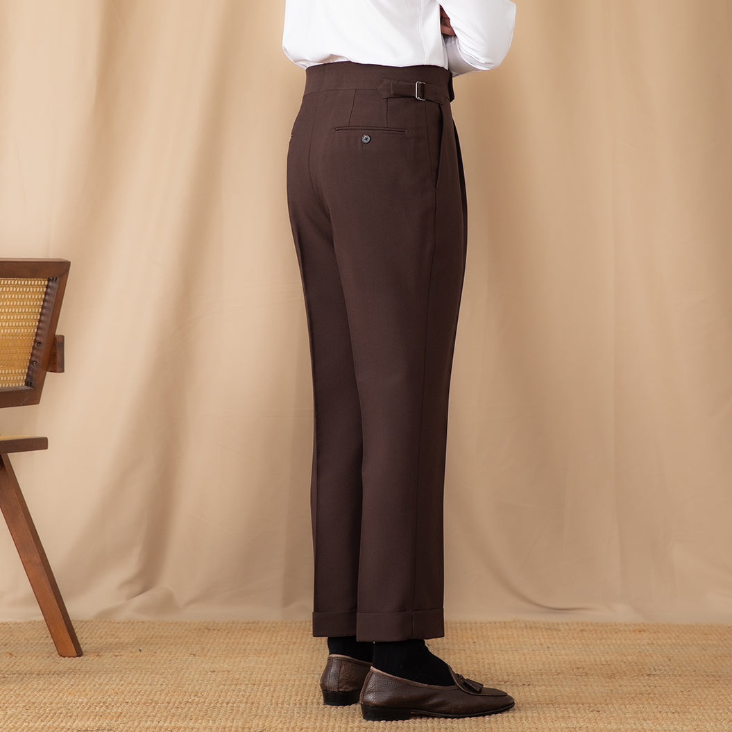 Pantalon droit à plis simples Perugia Ufficio