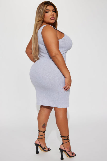 Robe Midi Love All Of Me - Gris Mélangé