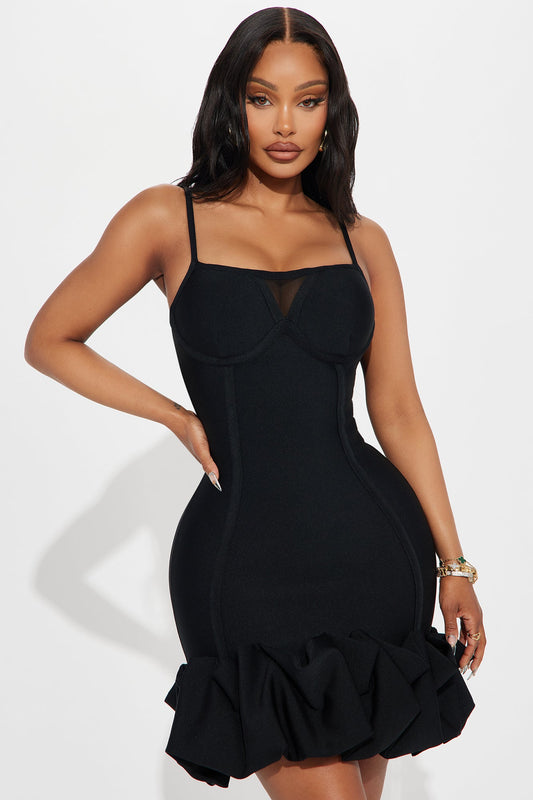 Robe Mini Bandage Everly - Noir