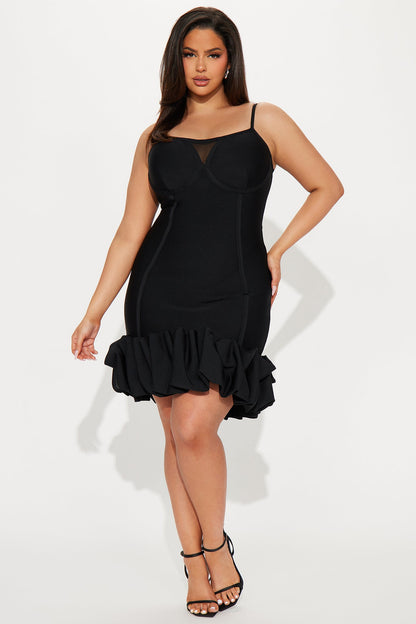 Robe Mini Bandage Everly - Noir