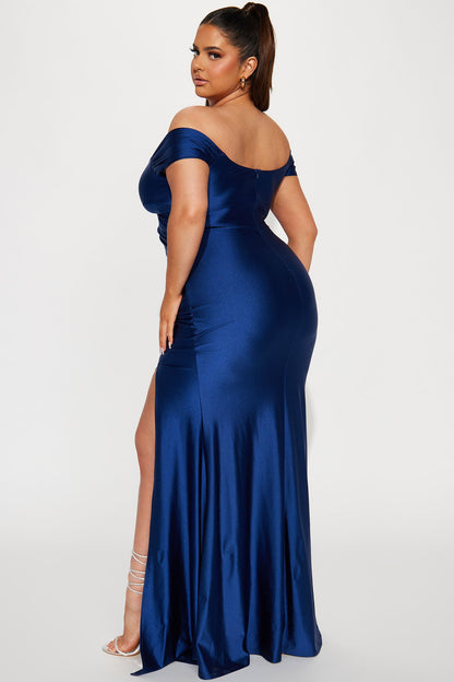 Robe Maxi Nuits Romantiques - Marine