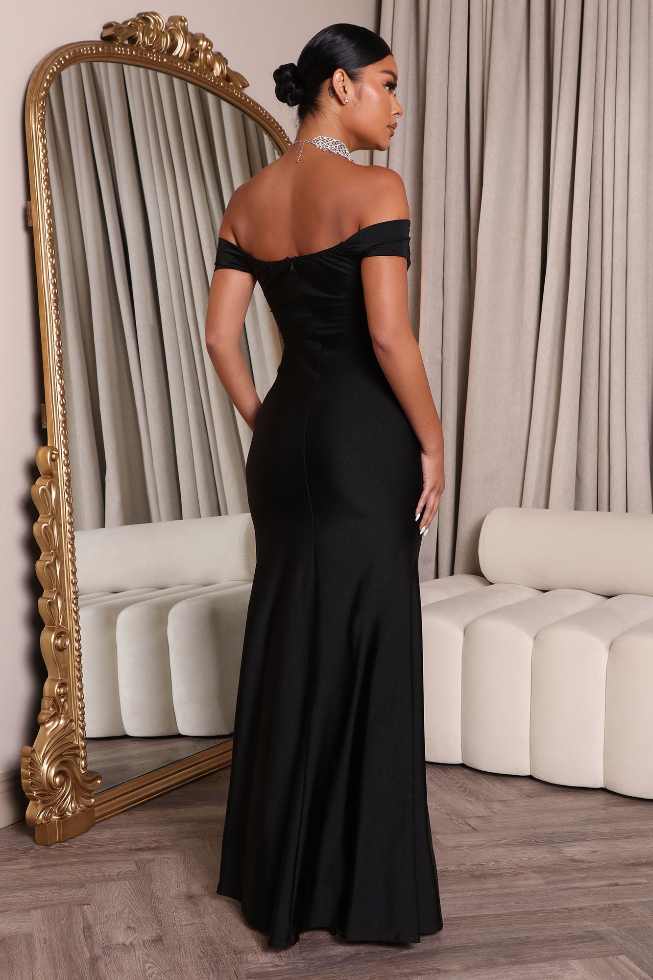 Robe Maxi Nuits Romantiques - Noir