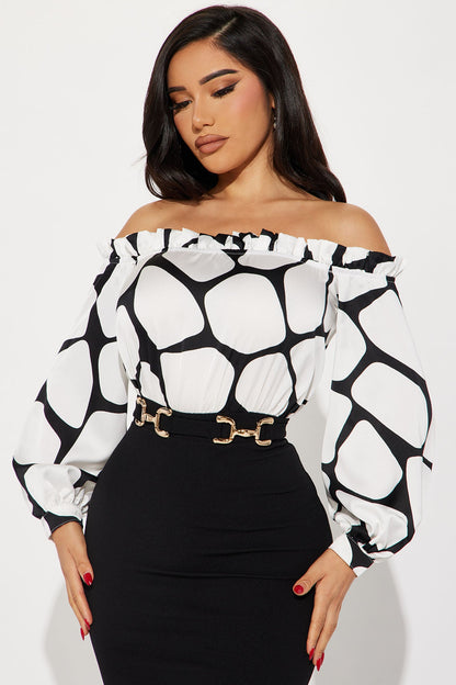 Robe Maxi Danya - Noir/Blanc