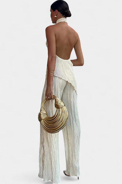 Isa Luna™ | Ensemble Plissé Asymétrique