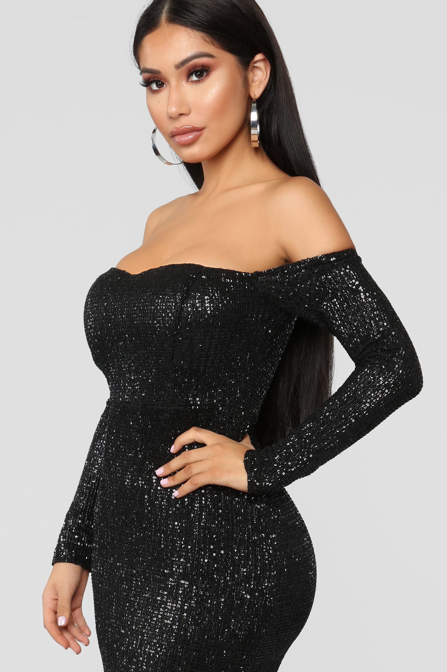 Robe à Paillettes Got Class - Noir