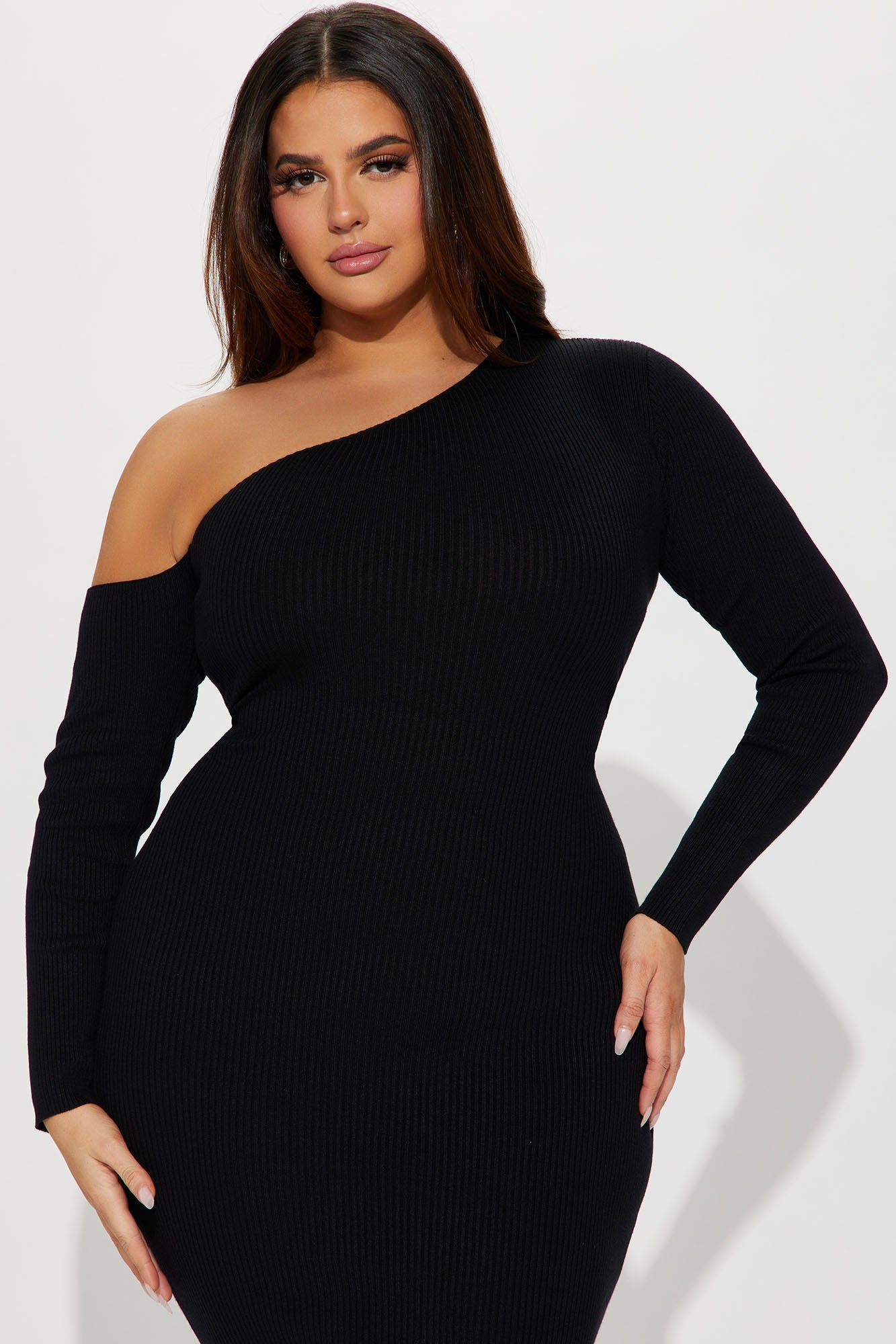 Robe Midi Pull Prête À Partir - Noir