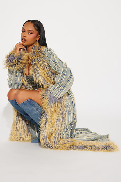 Trench en Denim Lave-Moi Pas - Lavage Vintage