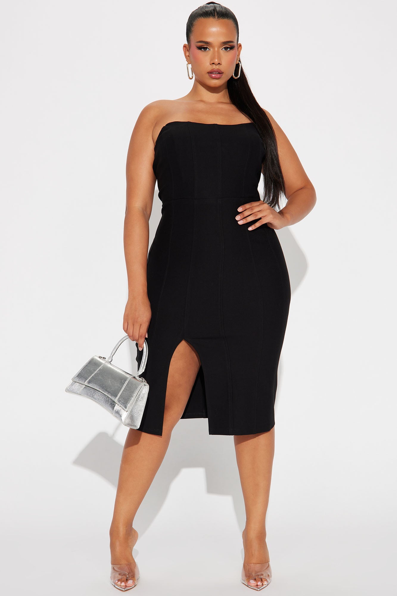 Robe Midi Corset Mykonos - Noir