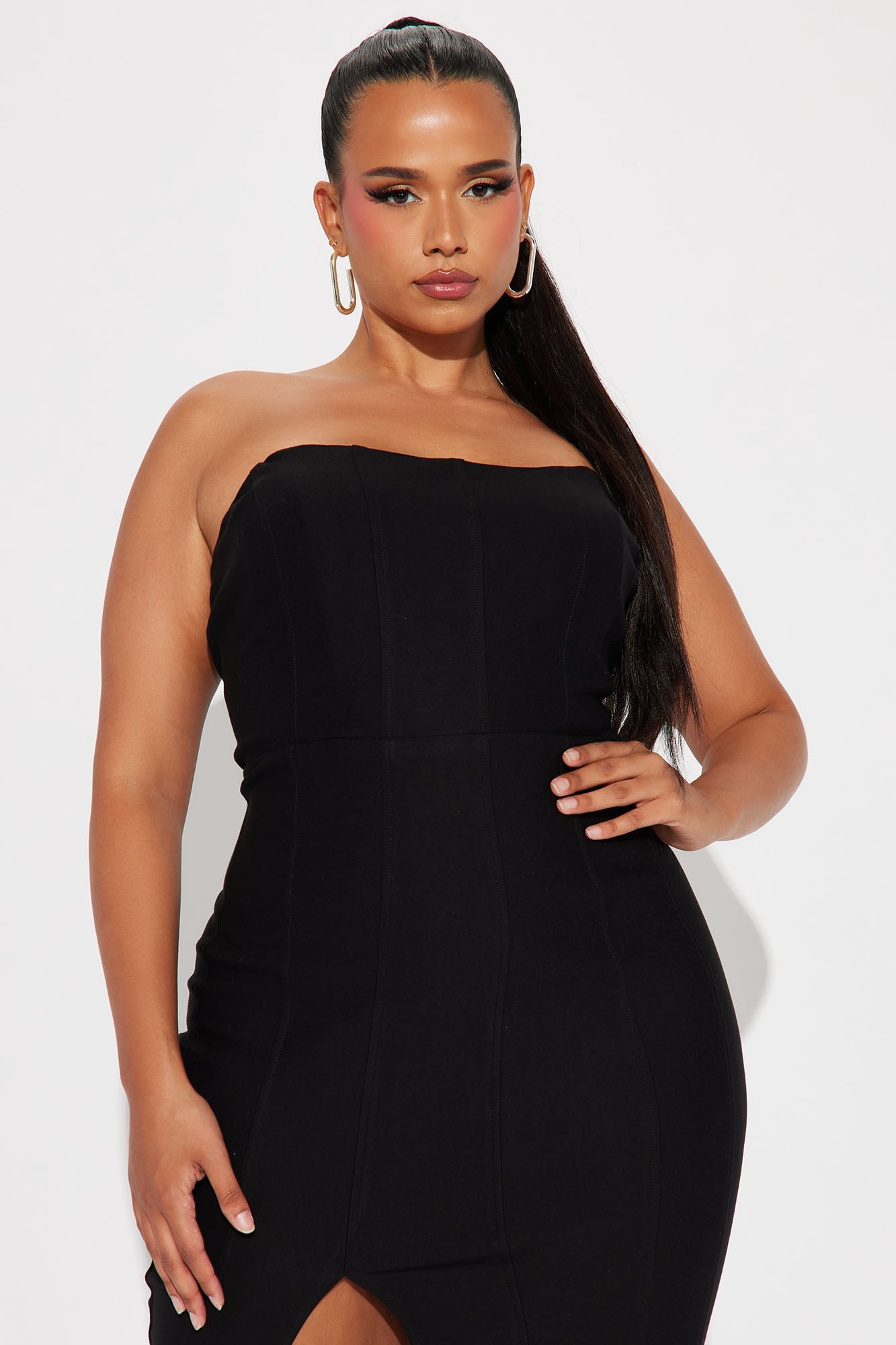 Robe Midi Corset Mykonos - Noir