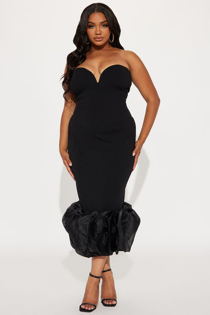 Robe Midi Monte Carlo Nights - Noir