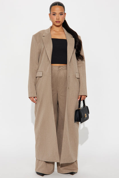 Manteau Trench de Niveau de Sophistication - Mocha