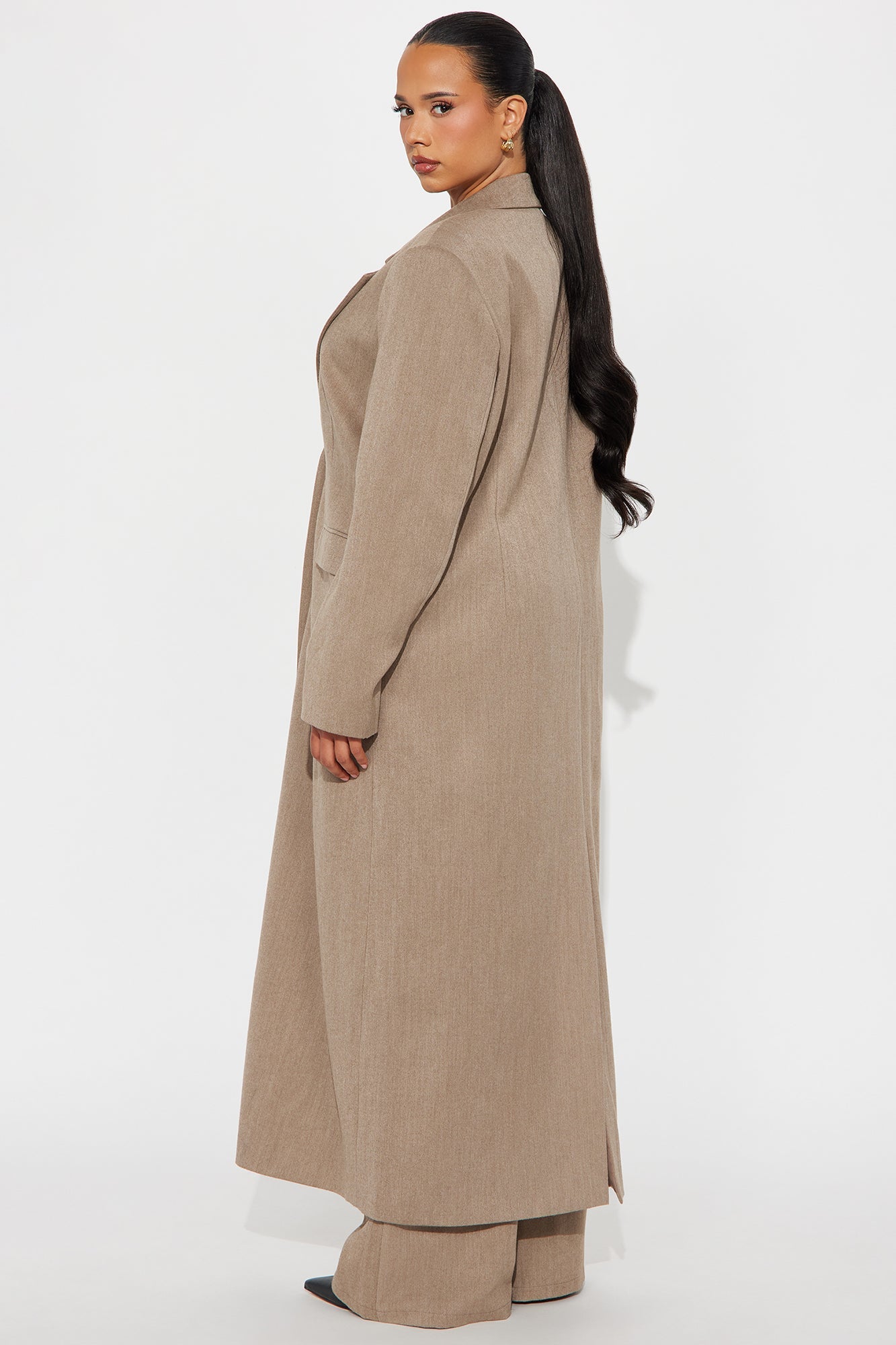Manteau Trench de Niveau de Sophistication - Mocha