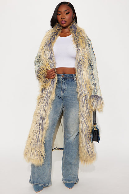 Trench en Denim Lave-Moi Pas - Lavage Vintage