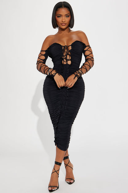 Robe Midi Time to Slay - Noir