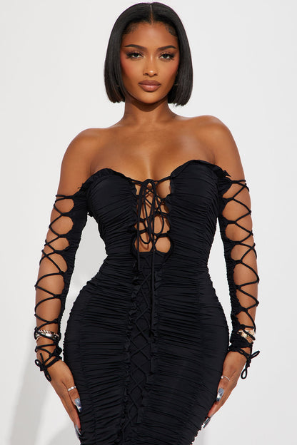 Robe Midi Time to Slay - Noir