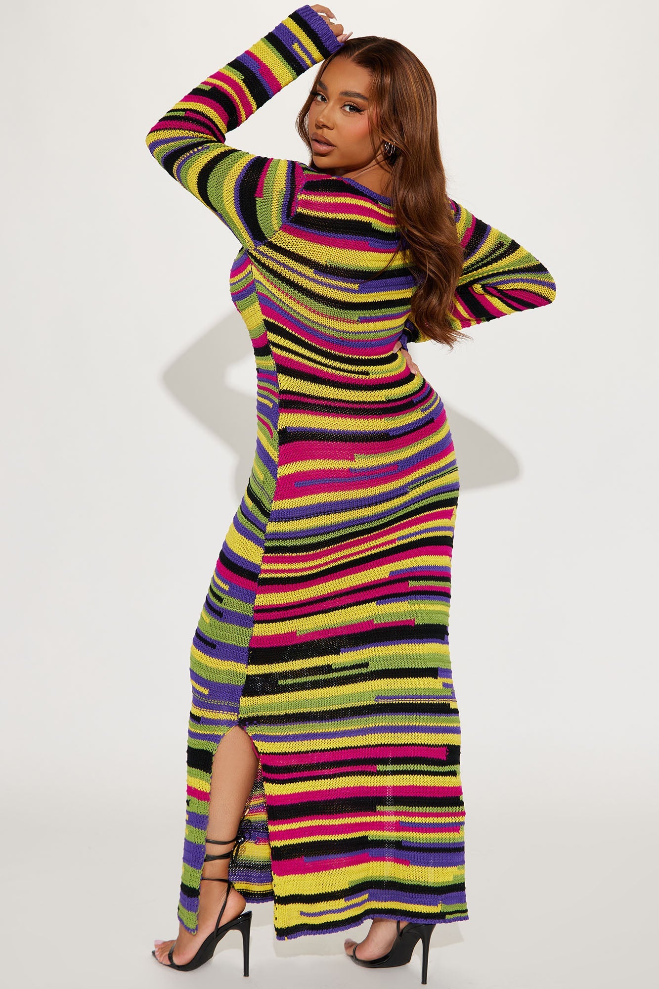 Robe Maxi Pull Brielle - Multi Couleur