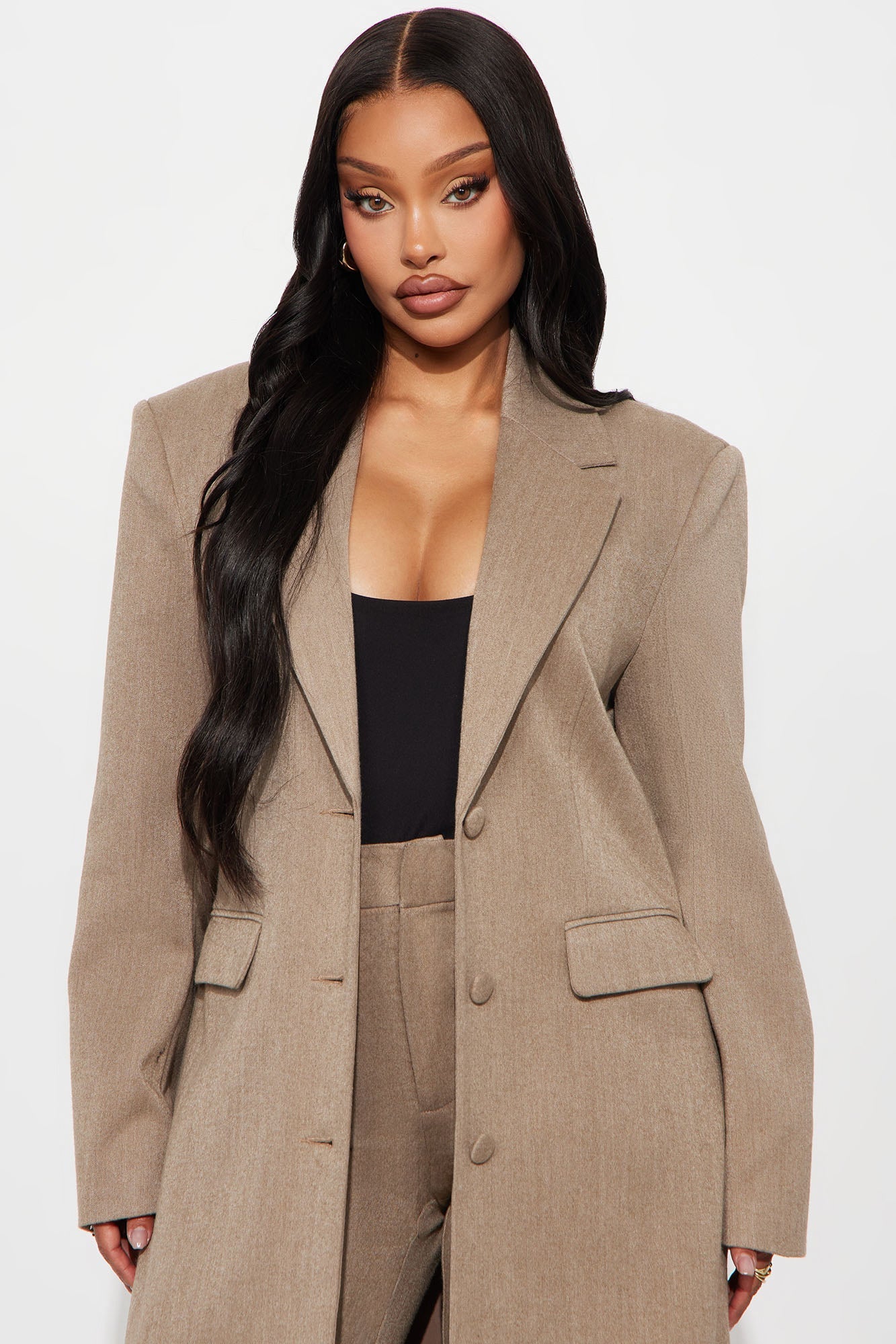 Manteau Trench de Niveau de Sophistication - Mocha