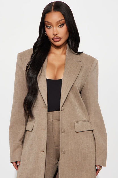 Manteau Trench de Niveau de Sophistication - Mocha