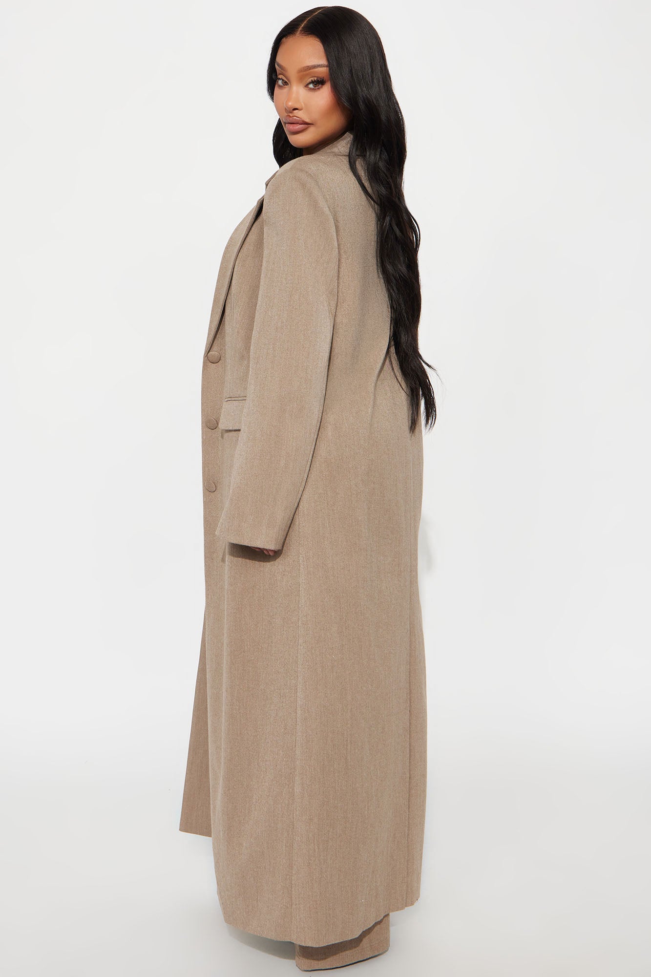 Manteau Trench de Niveau de Sophistication - Mocha