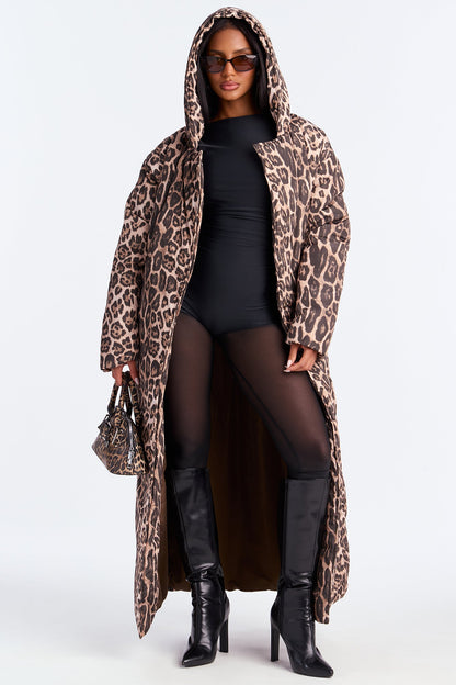 Manteau Puffer Léopard Lilith - Léopard
