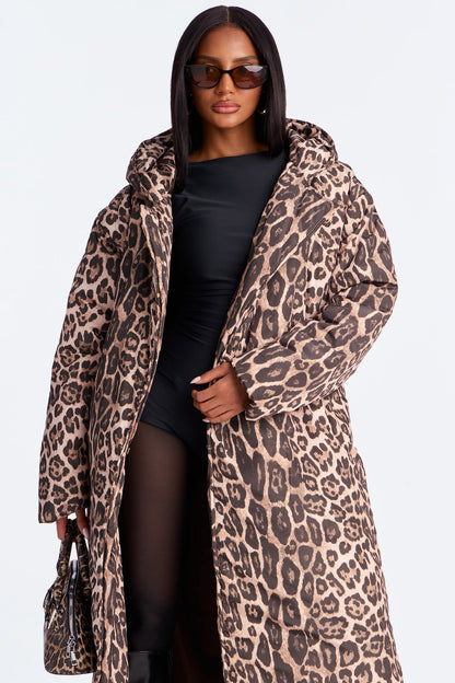 Manteau Puffer Léopard Lilith - Léopard