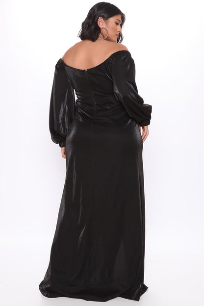 Robe Maxi Pas Prête Pour Vous - Noir