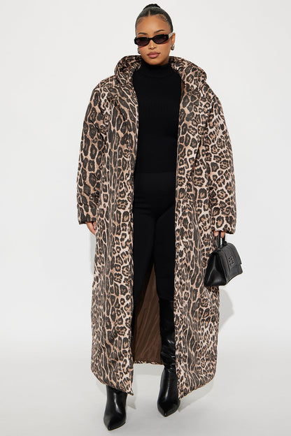 Manteau Puffer Léopard Lilith - Léopard