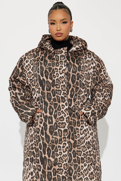 Manteau Puffer Léopard Lilith - Léopard