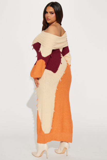 Robe Maxi Pull Ivy - Orange/combo