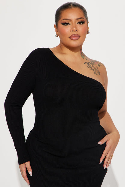 Robe Midi Sweater Kirena - Noir